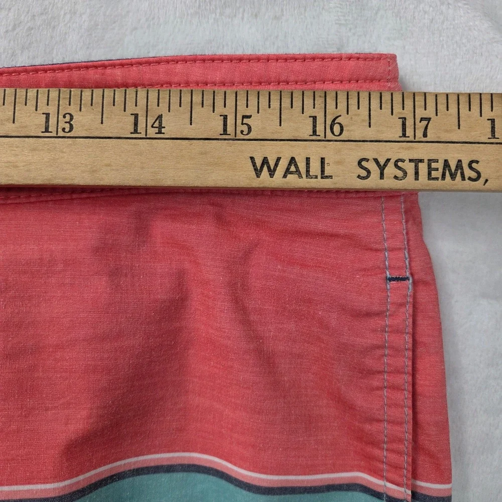 Goodfellow Swim Shorts Men 32 Multicolor Striped Board Shorts Excellent